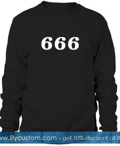 666 Font Sweatshirt