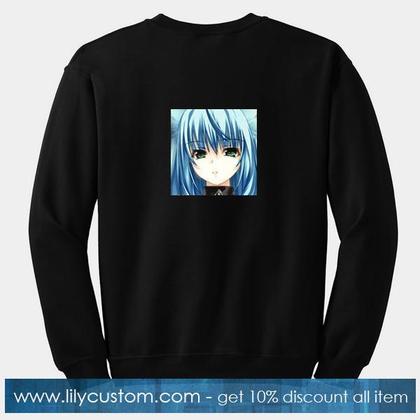 Anime Wolf Girl Sweatshirt Back