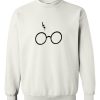 Harry potter Glasses white sweatshirt