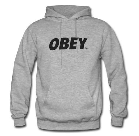Obey Grey Hoodie - Lilycustom