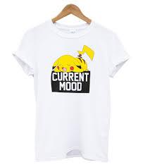 Pokemon Pikachu Current Mood T shirt  SU