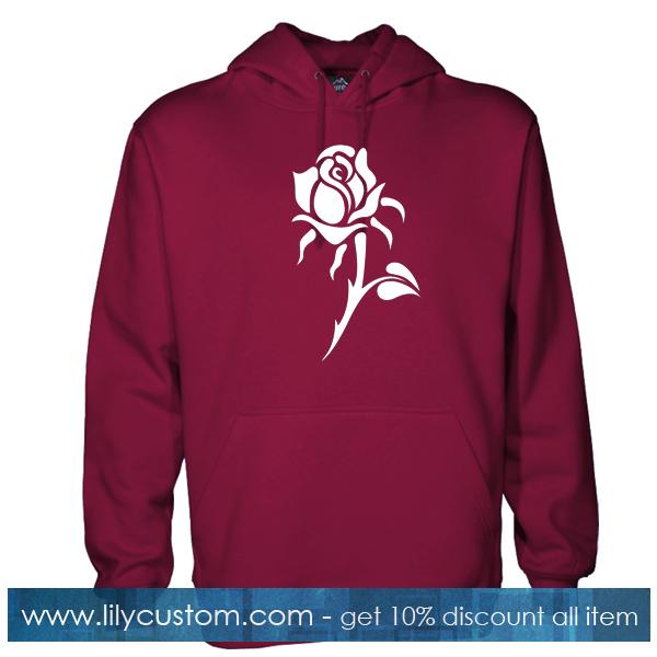 liberty hooded sweatshirt rose pompom