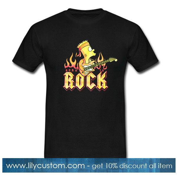 Simpsons Bart Rock T-Shirt