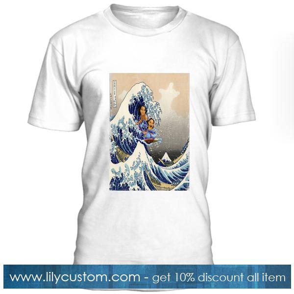 The Great Wave Off Kanagawa Lilo And Stitch T Shirt - Lilycustom