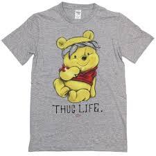 Winnie The Pooh Thug Life T shirt   SU