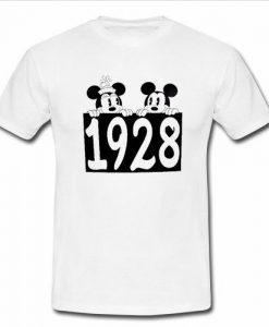 minnie and mickey 1928 t shirt