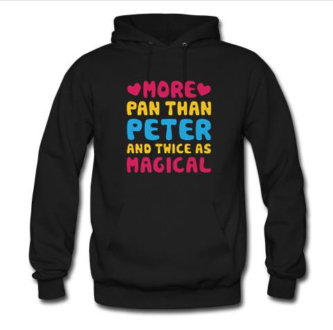 more pan than peter and twice as magical hoodie