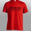 youngest child red T shirt