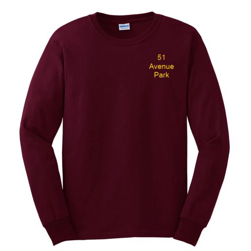 51 Avenue Park Maaroon Sweatshirt