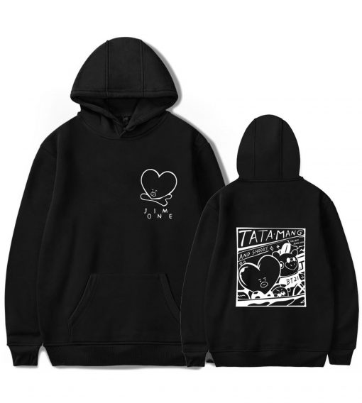 Tata Mang V Jimin Black Hoodie