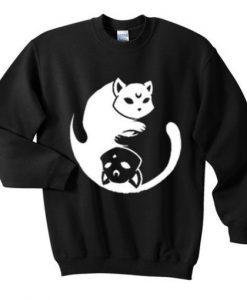 Yin Yang Cat Sweatshirt