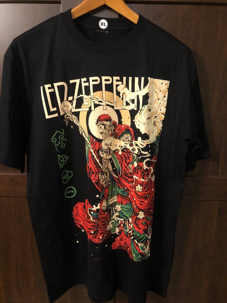 Led Zeppelin LZI Blue Cover T-Shirt Carbone L
